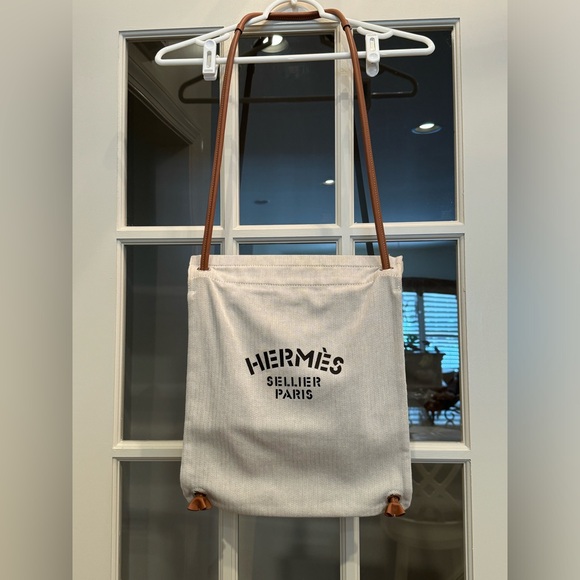 Hermes Handbags - Hermes Canvas Bag